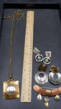 Marjorie Barr Necklace, Clip-On Earrings & Pin