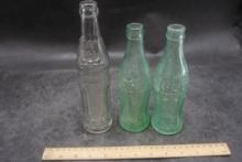 Minnehaha Springs & 2 Mitchell, S.D. Coke Bottles