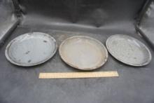 3 - Enamelware Plates