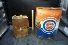 Conklin Oil Barrel & Oil Can