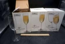 3 - Libbey Stemmed Glasses