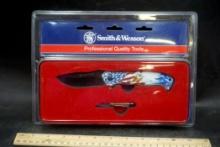 Smith & Wesson American Flag W/ Eagle Knife & Mini Knife