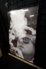 Framed Jfk Smoking Poster Picture