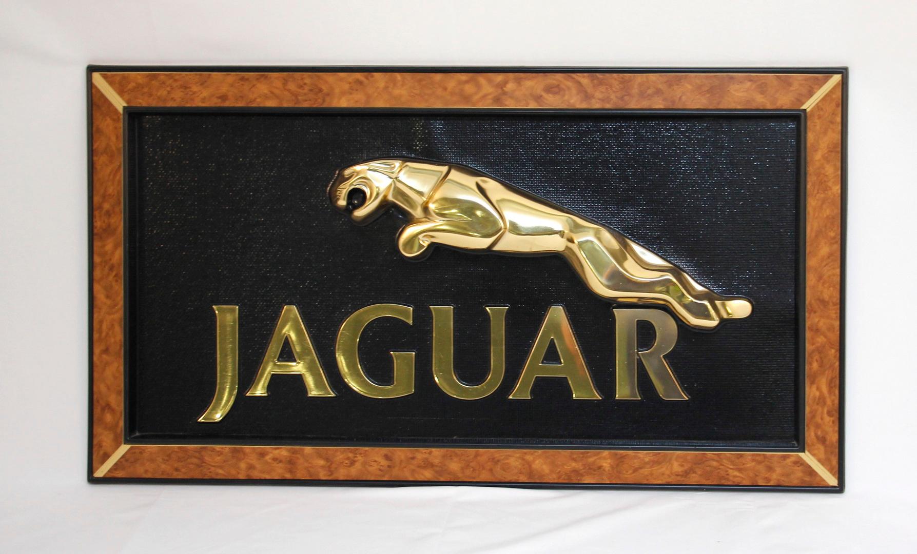 Vintage Original Jaguar Automobile Dealership Sign