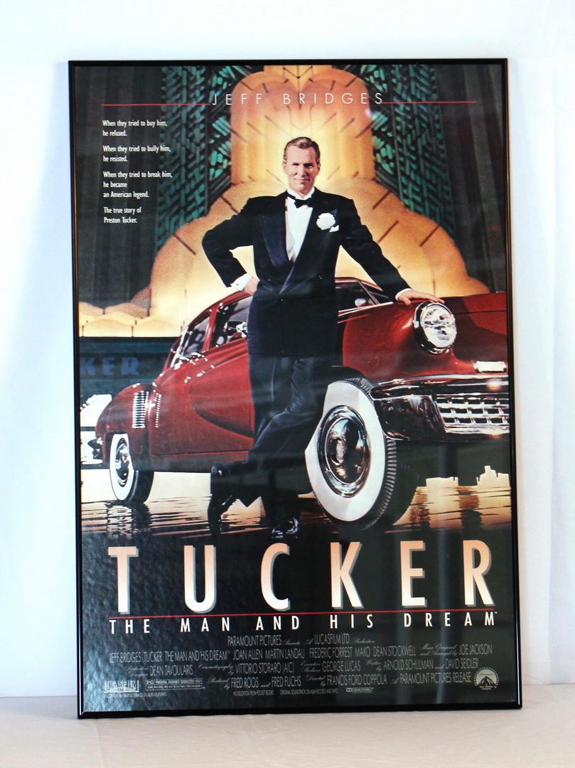 Vintage Tucker Automobile Movie Poster Jeff Bridges