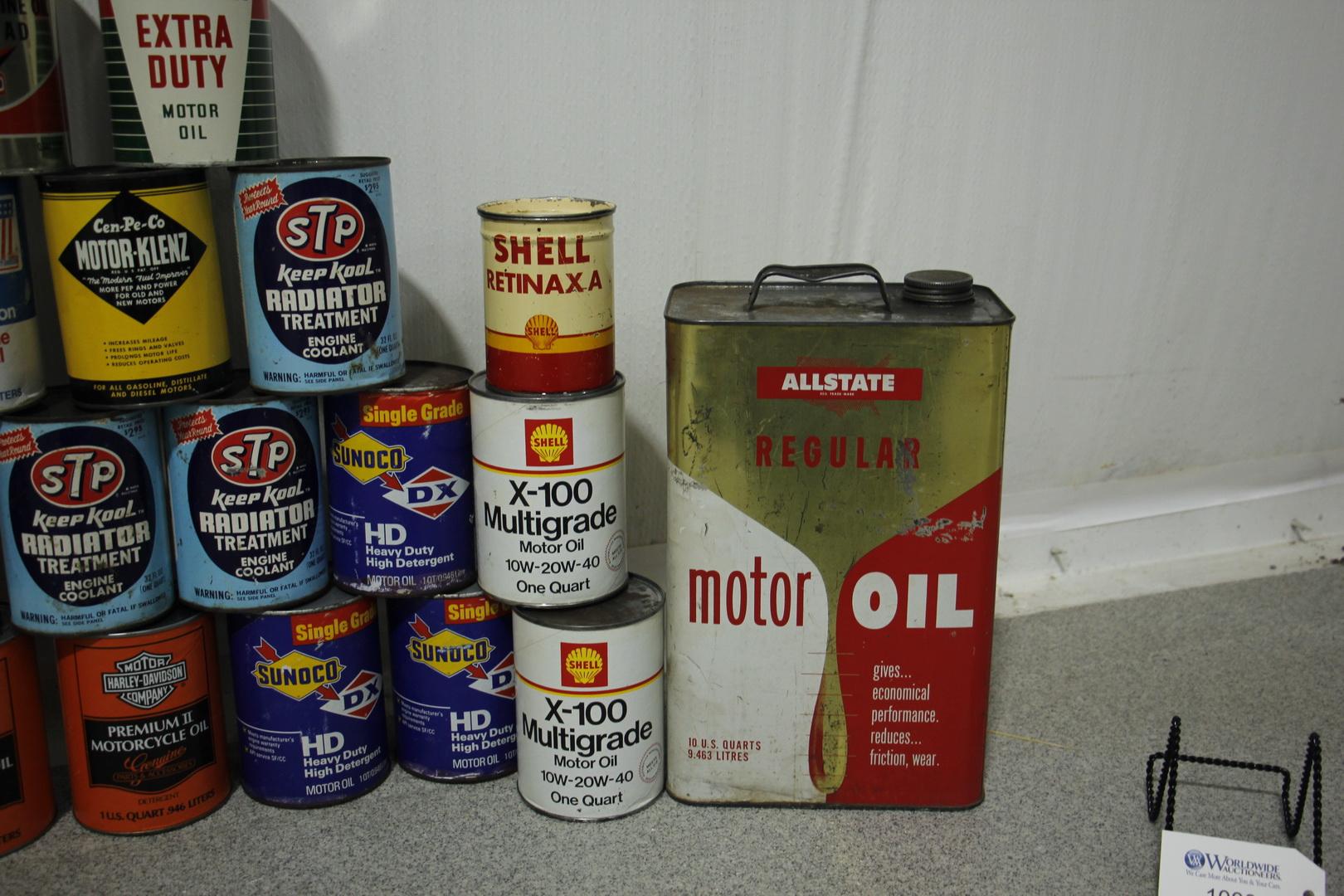 Vintage Lot of Advertising Oil Cans