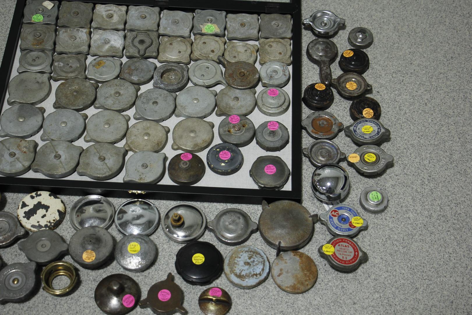 Large Lot of Vintage Gas Caps