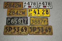 1919-1952 Vintage License Plates