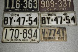 1926-1940 Vintage License Plates