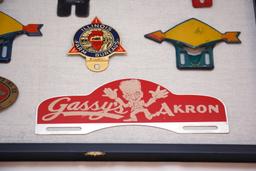 Vintage License Plate Topper Lot Gassy's Akron