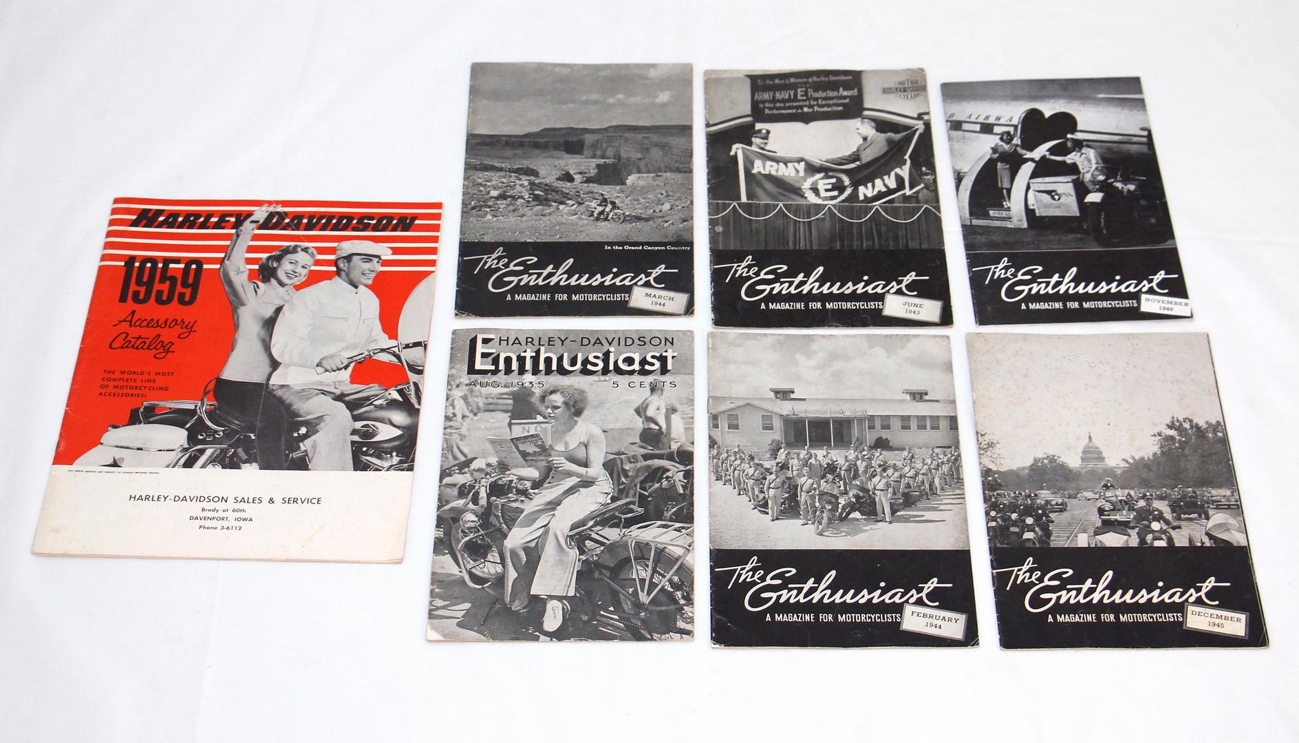 Vintage Harley Davidson Enthusiast Magazines