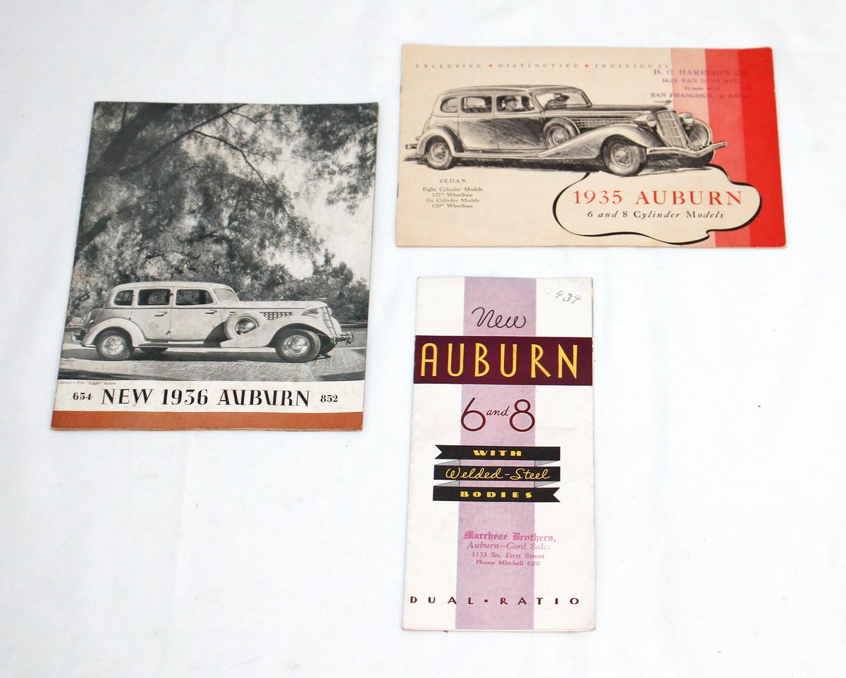 Vintage Auburn Advertising Brochures