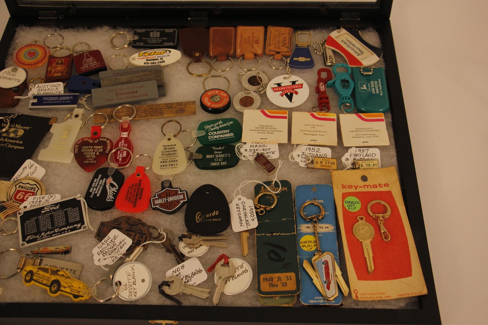 Vintage Keychain, Fobs, Key Blanks & Matches