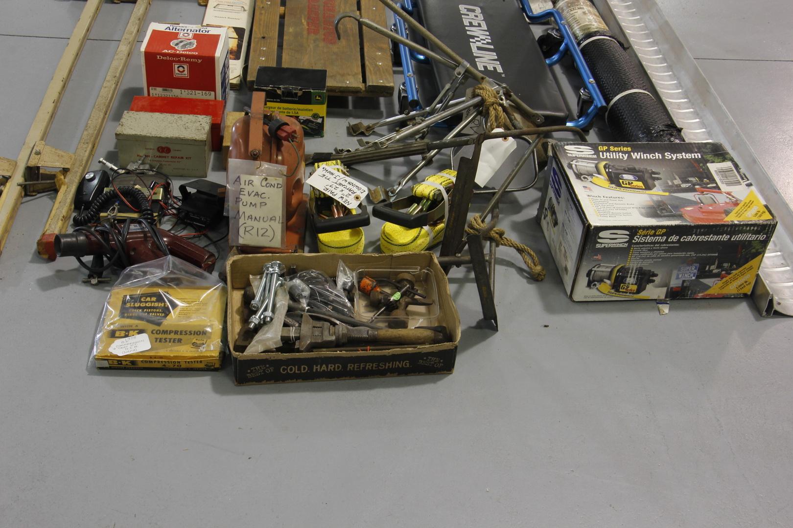 Mixed Lot Of Creepers, Tools, Chrome Bars & Misc.