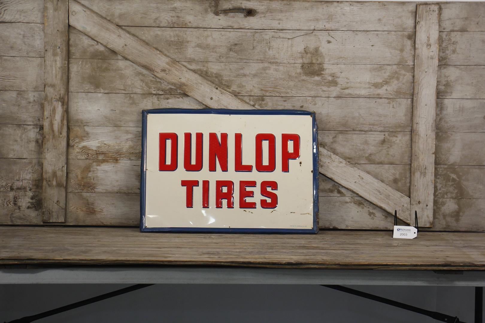 Dupont Tires Embossed Tin Sign