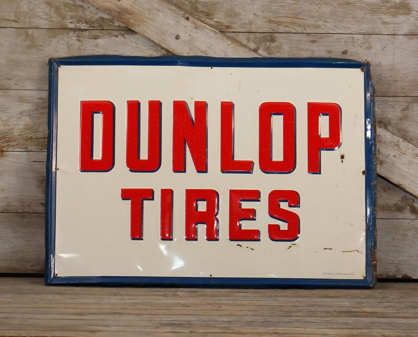 Dupont Tires Embossed Tin Sign