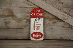 Enjoy Dr Pepper Hot or Cold Advertising Thermometer Sign