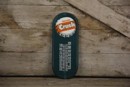 Orange Crush Advertising Thermometer Sign