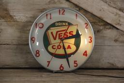 Drink Vess Cola Telechron Advertising Clock