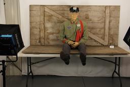 Sinclair Ford Gas Station Garage Mannequin w/Uniform