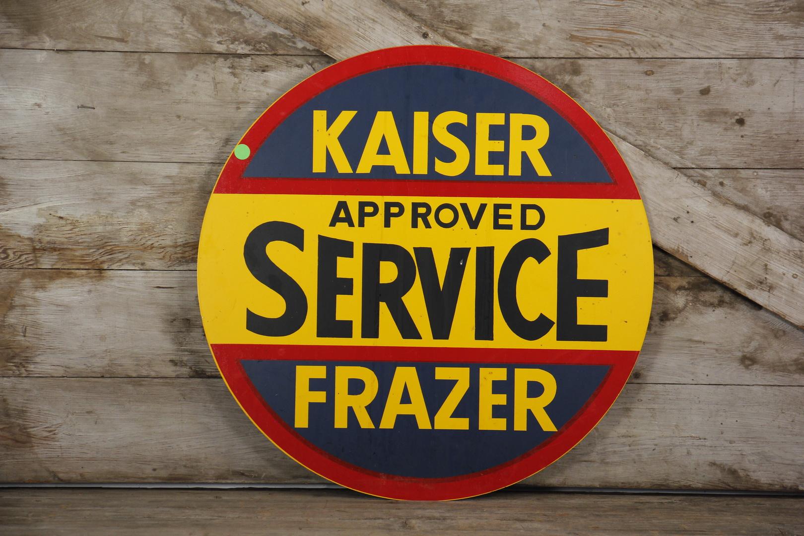 Kaiser Automobile Dealership Double-Sided Sign