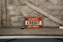 Atlantic Credit Cards Honored Flange Sign