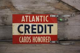 Atlantic Credit Cards Honored Flange Sign