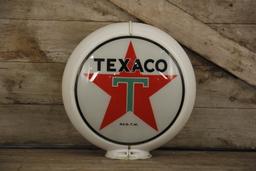 Texaco Burgundy Surround Gas Pump Globe