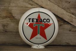 Texaco Burgundy Surround Gas Pump Globe