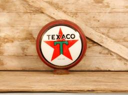 Texaco Burgundy Surround Gas Pump Globe