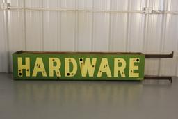 Hardware Store Neon Double-Sided Porcelain Can Sign