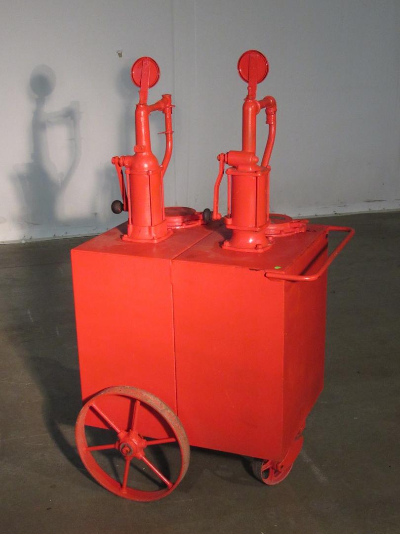 Esso Red Dual Oil Lubester Cart Gilbert and Barker