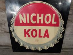 Vintage Nichol Kola Tin Sign