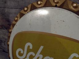 Vintage Schaefer Beer On Tap Bottle Cap Sign