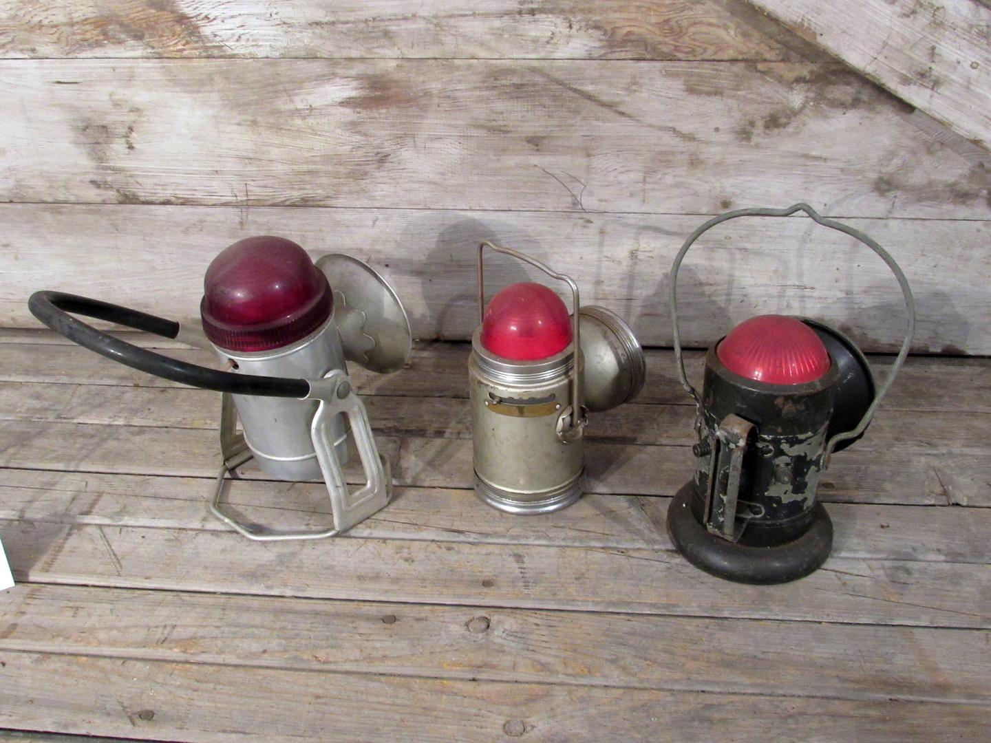 3 Vintage Handilite and Rose Lanterns