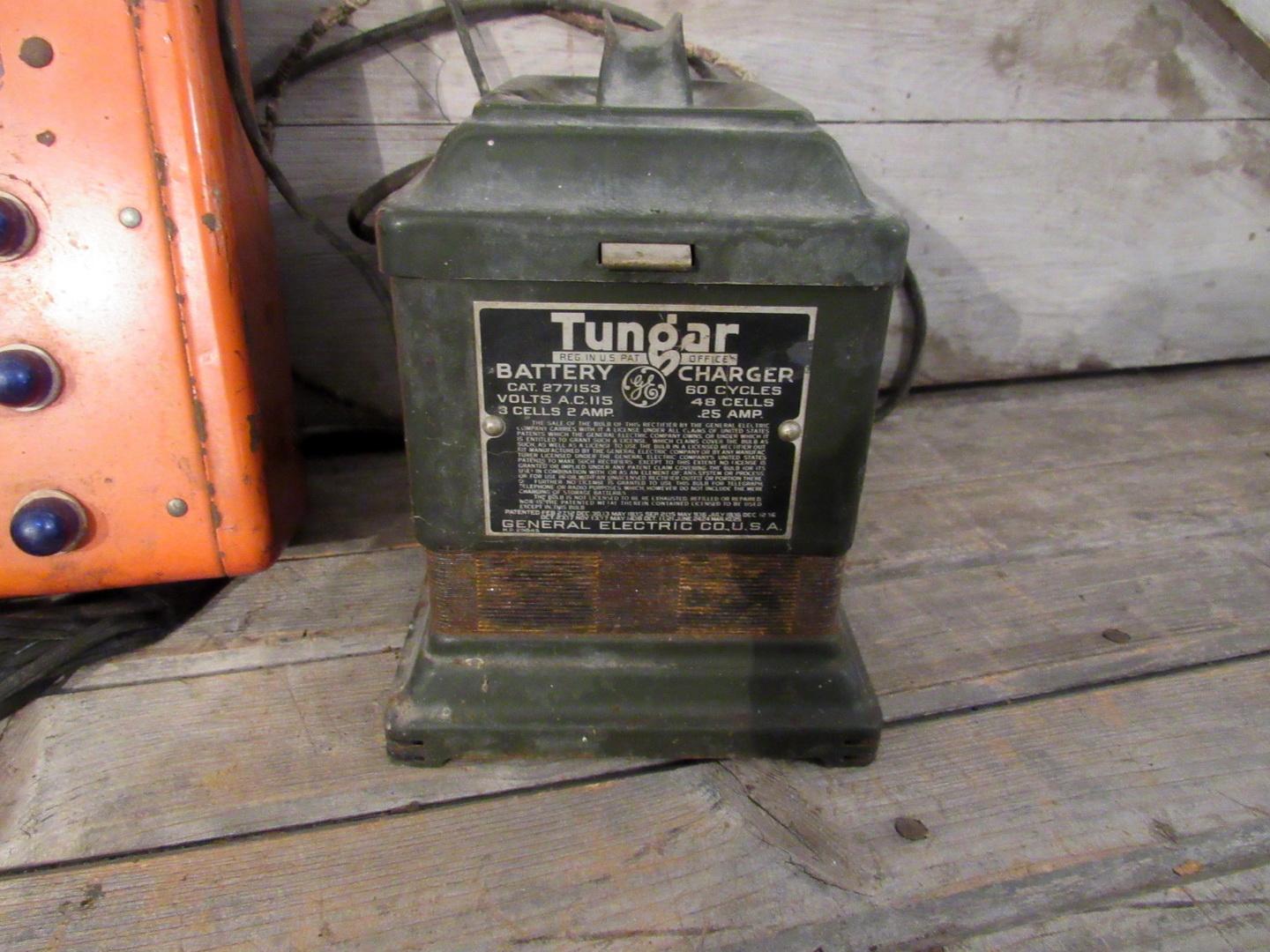 Vintage Delco and Tungar Battery Chargers