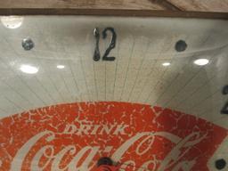 Vintage Coca Cola Fishtail Light Up Clock