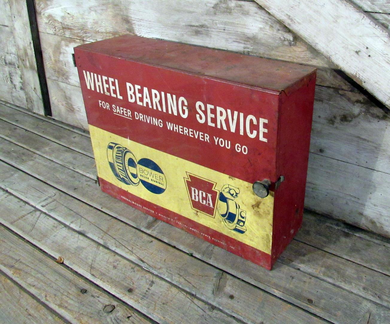 Vintage Wheel Bearing Service Cabinet