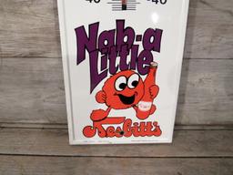 Vintage Nesbitts Nab-a-Little Metal Thermometer