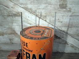 Vintage Fram Replacement Cartridges Display