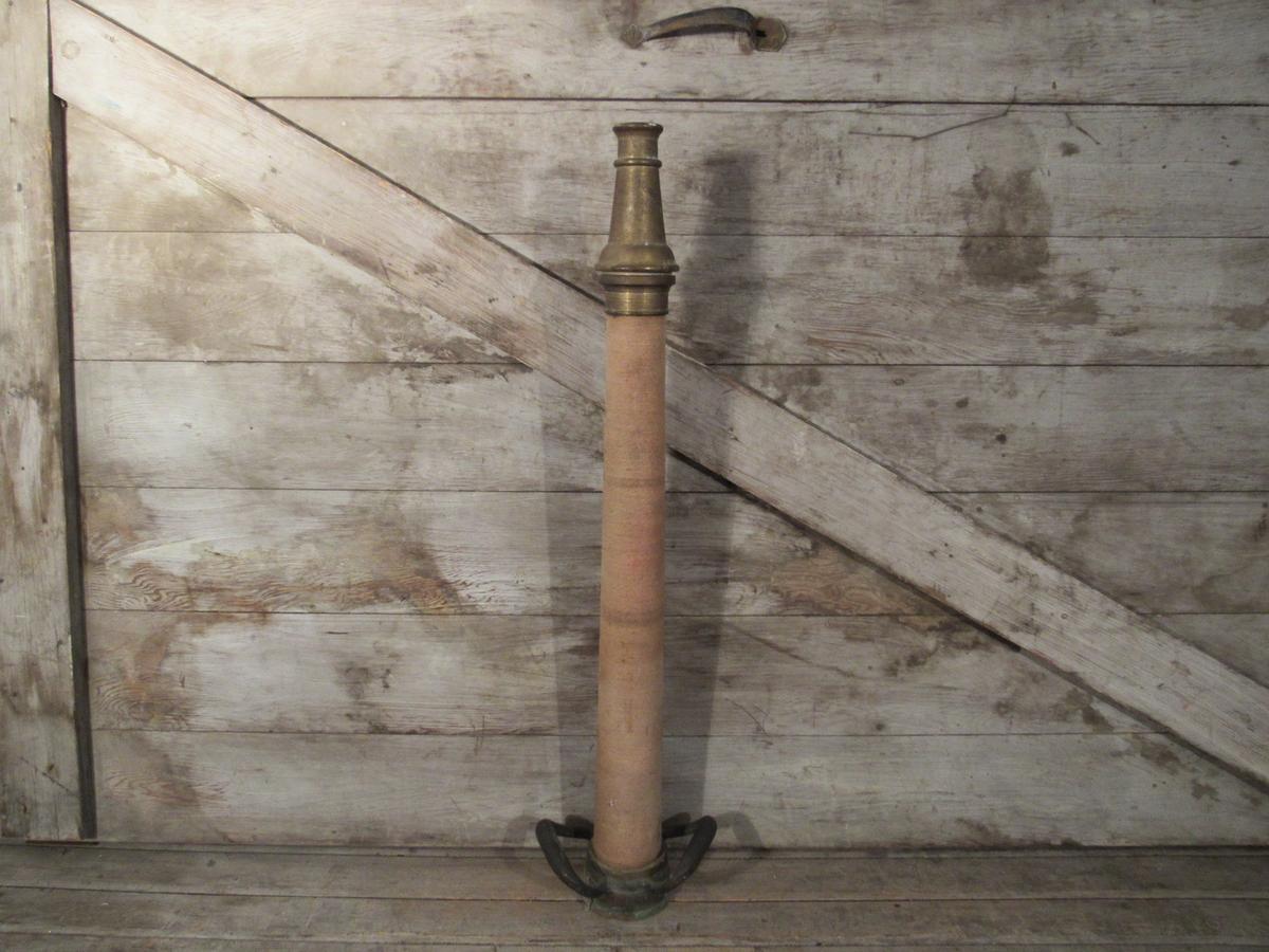 Vintage Brass Fire Hose Nozzle