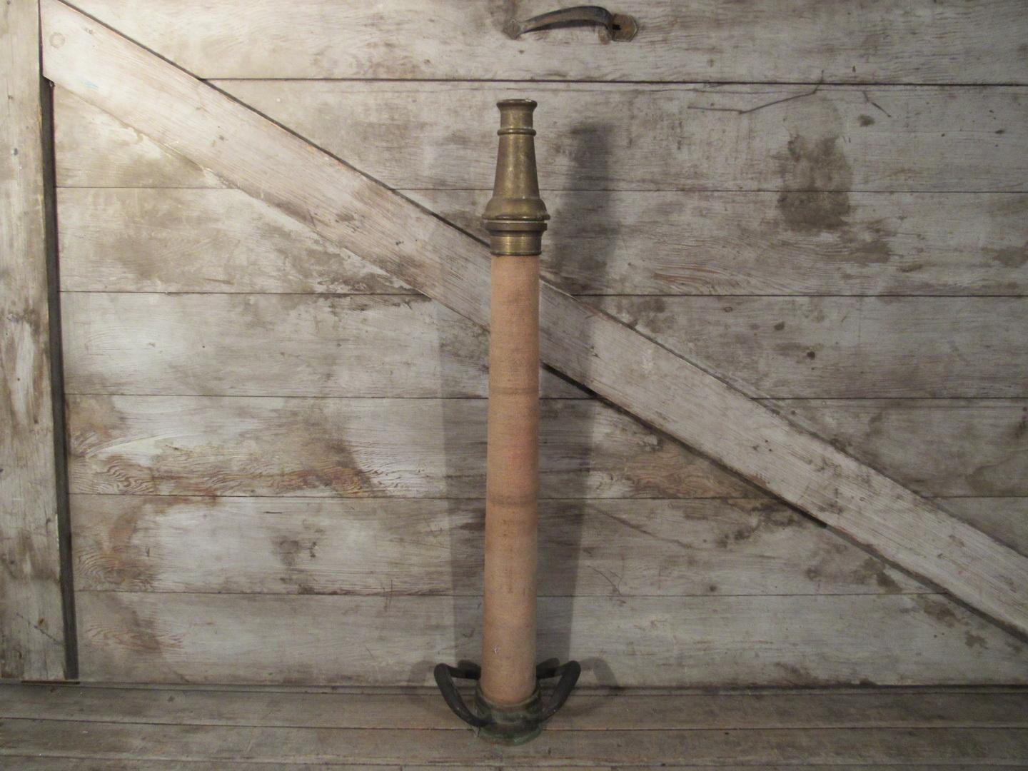 Vintage Brass Fire Hose Nozzle