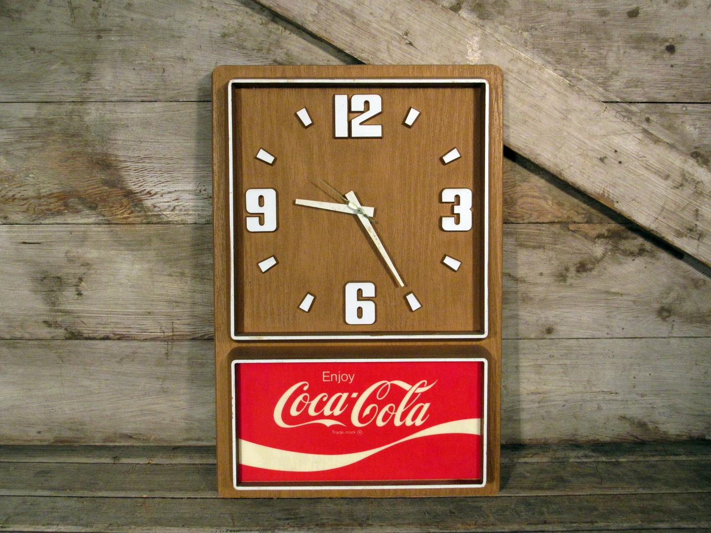 Vintage Enjoy Coca Cola Plastic Wall Clock