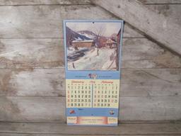 Vintage Texaco Service Calendar 1946