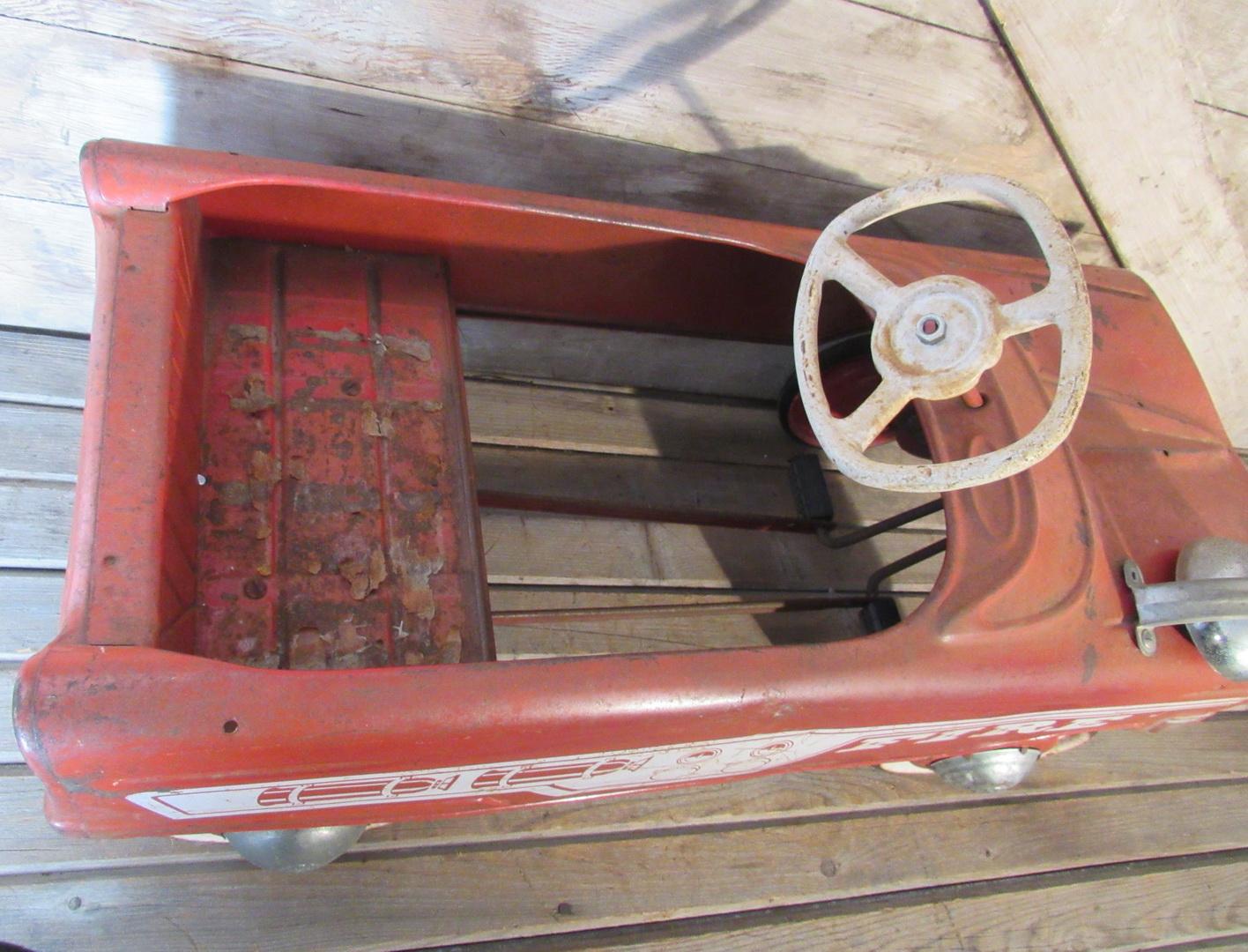 Vintage Fire Pedal Car