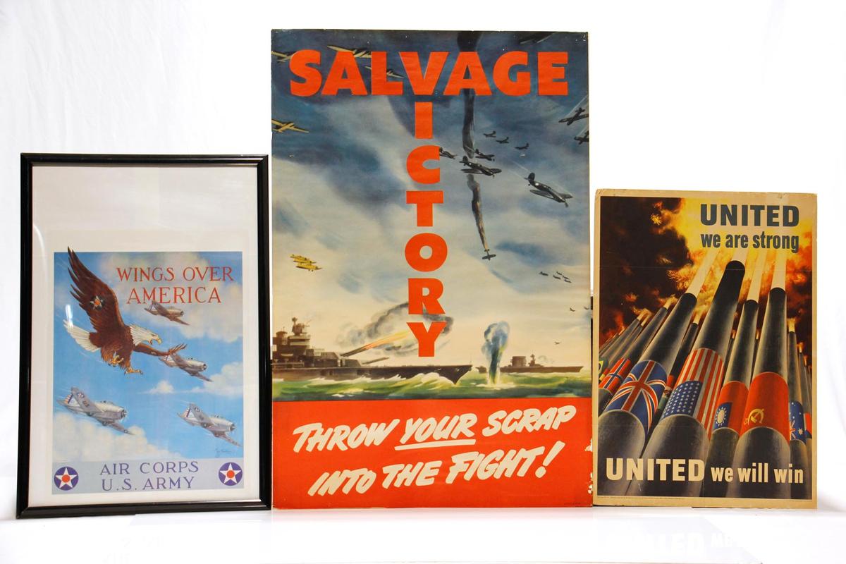 Selection of WWII U.S. Propaganda Posters