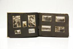 WWII U.S. Military Photo Album with 120 Photographs and Postcards