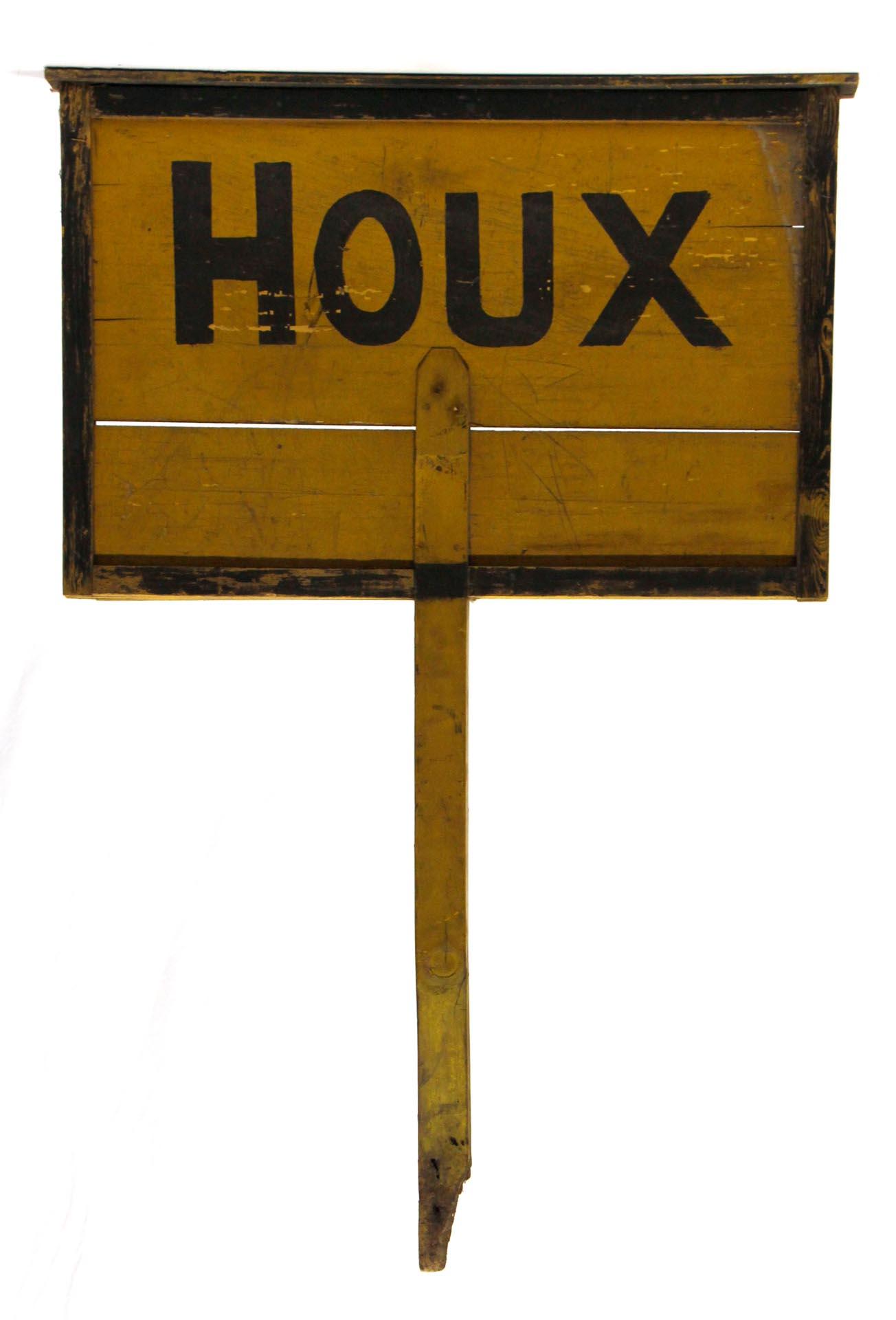 WWII Belgium Vers Nach Wood Road Sign - Salvaged from the Ardennes Battlefield