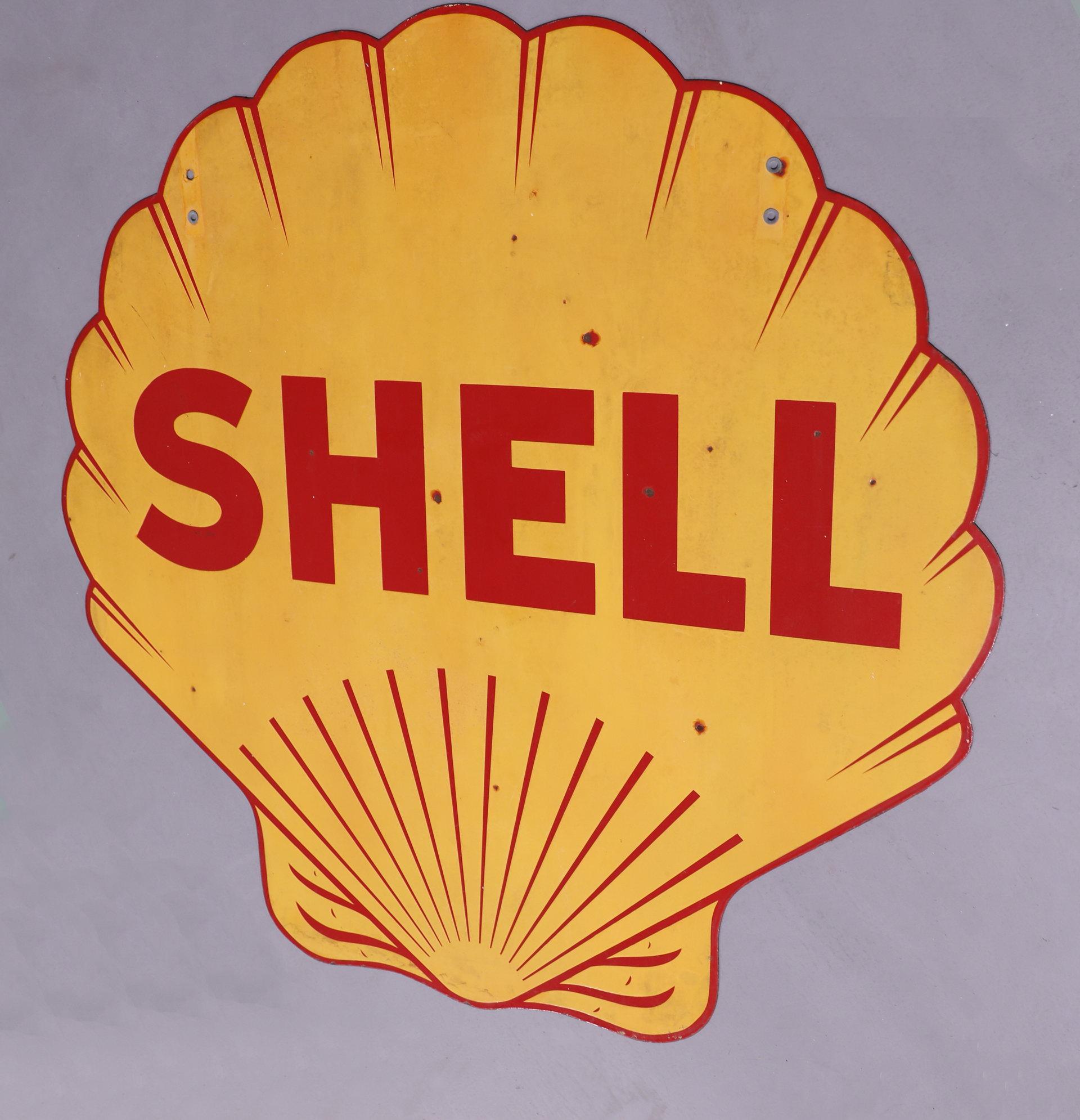 SHELL OIL DSP Porcelain Gas Station Sign