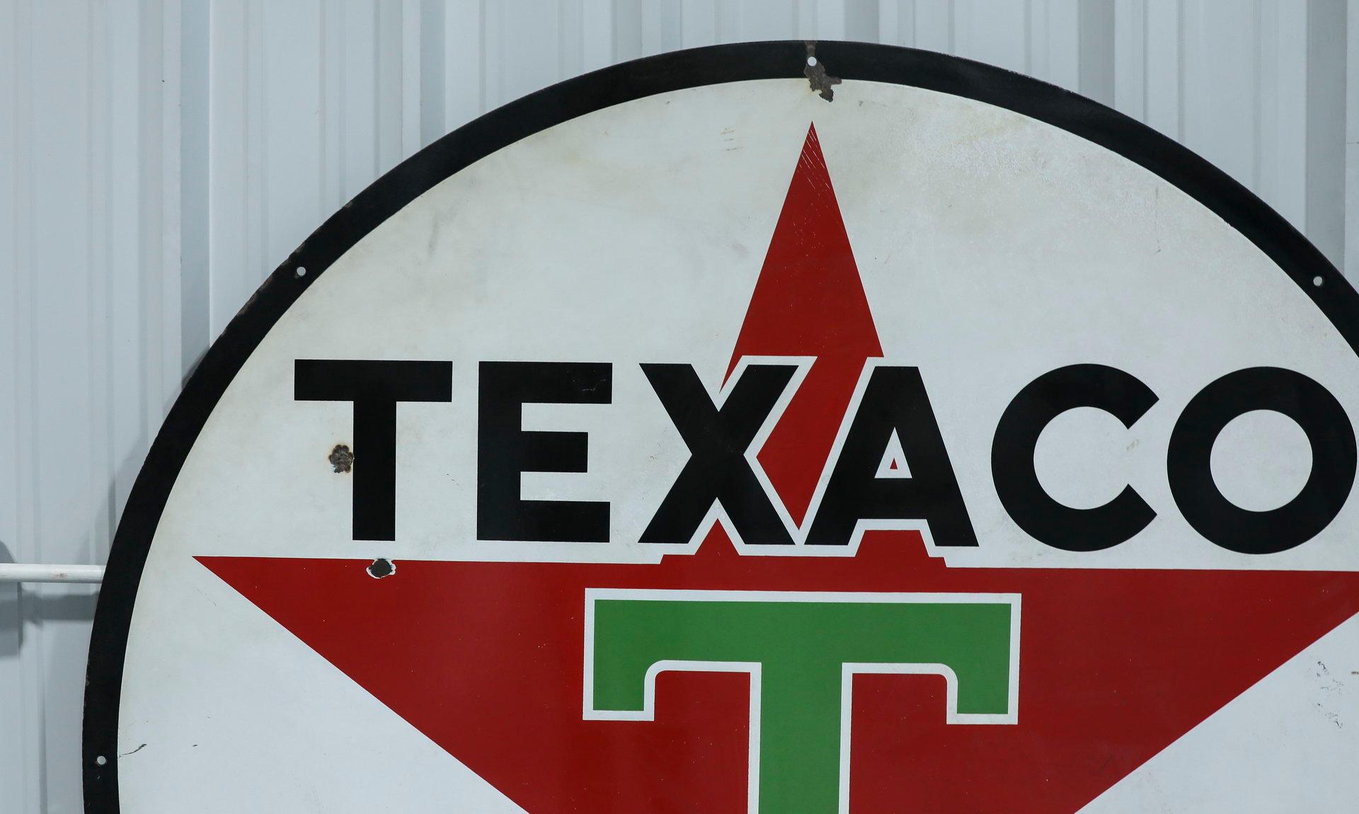 Texaco DSP Porcelain Gas Station Sign